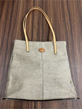 Christian Tweed & Leather Shoulder Bag